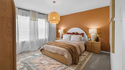 Interior bedroom with window