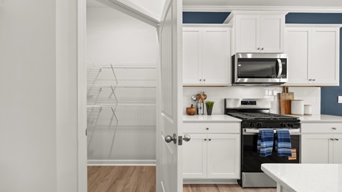 Interior kitchen with pantry