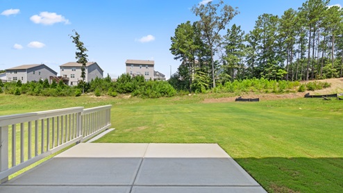 Exterior back patio