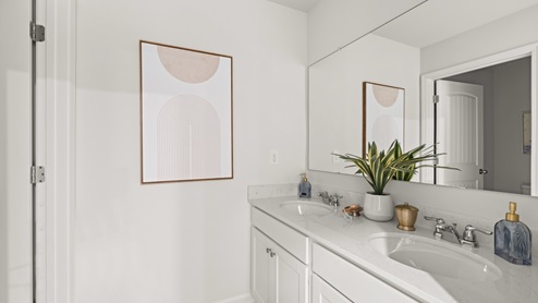 Interior bathroom with sink