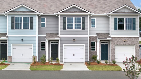 Shorter Village community row of townhomes in rome, georgia