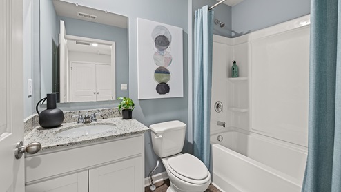 pearson model townhome additional bathroom on the second level