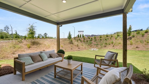 rear exterior covered concrete patio