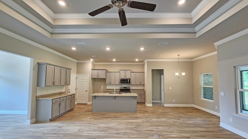 Open plan in the Emma by D.R. Horton.