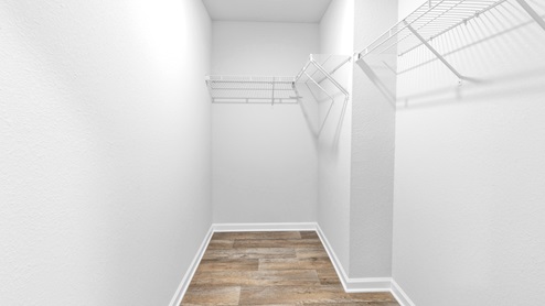 Spacious walk in shower