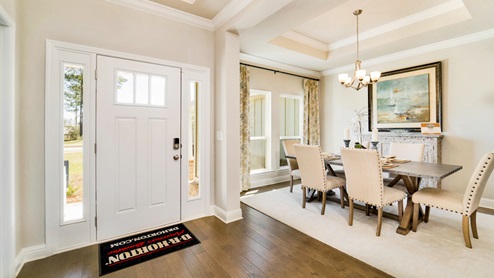 Bright and airy entrance into home