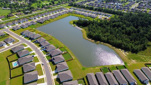 Roberts Cove Lake Ariel View
