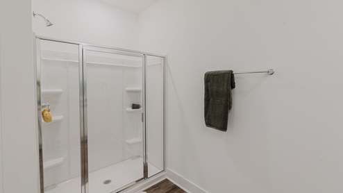 Primary bathroom standalone shower.