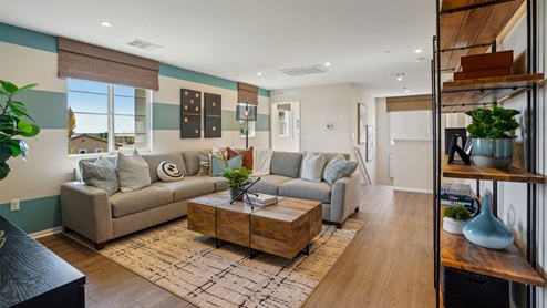 Oversized loft with laminate flooring