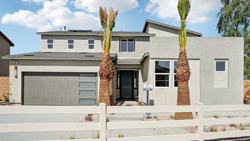 Two-story Contemporary home with two-car garage