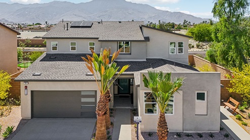 Two-story Contemporary home with two-car garage