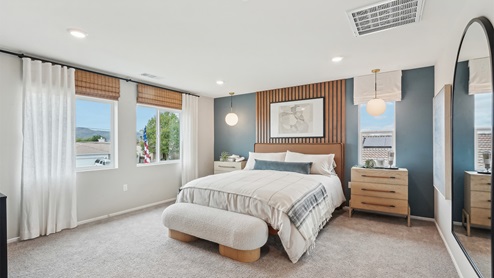 Spacious primary bedroom