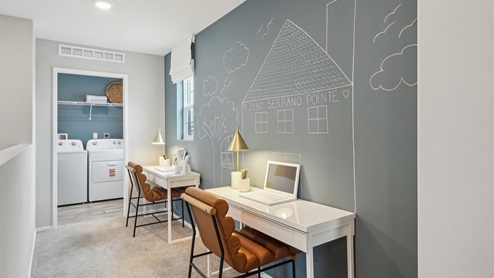 Laundry room and studying nook