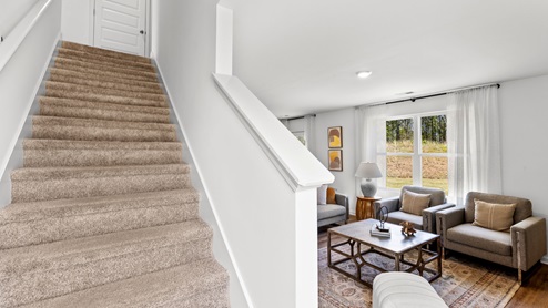penwell staircase leading to second floor