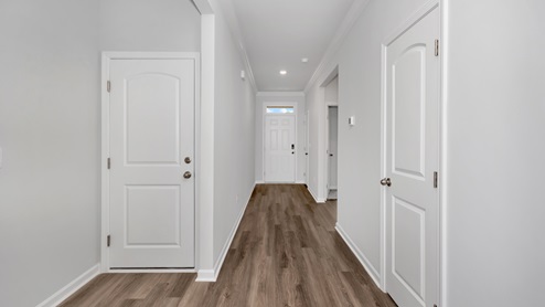 Entry to home with LVP flooring