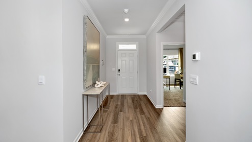 Entry to home with LVP flooring