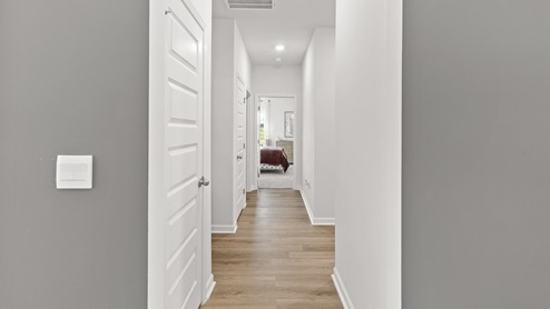 Entry to home with LVP flooring