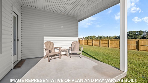 cameron back patio gallery image - cypress reserve in ponchatoula