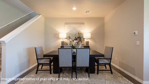 dining space in ozark floor plan