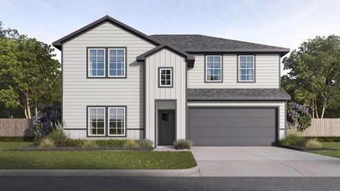 X40P Perry floorplan elevation S rendering - Ranger Crossing in Princeton TX