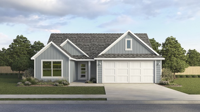 P40D Damara floorplan elevation T rendering - Windrose in Pilot Point TX