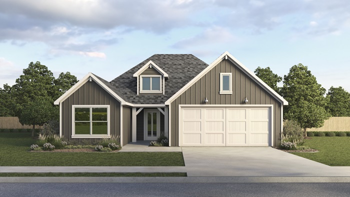 P40D Damara floorplan elevation V rendering - Windrose in Pilot Point TX