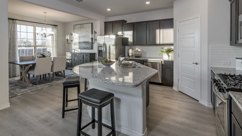 H221 Meridian Floorplan Elevation B Kitchen Gallery Image-Magnolia at Legacy Hill in Celina, TX