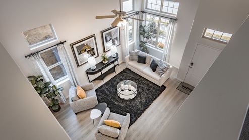 H221 Meridian Floorplan Elevation B Overlooking Home-Magnolia at Legacy Hill in Celina, TX