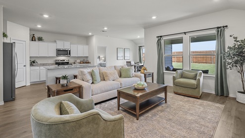 X40H Huntsville Floorplan Elevation B Living Room Gallery Image-Frontier Pointe in Collin County, TX