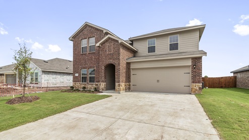 X40O Ozark Floorplan Elevation B Exterior Gallery Image-Frontier Pointe in Collin County, TX