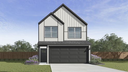 V22A Adeline Floorplan Elevation D Rendering-Arbor Trails in Princeton, TX