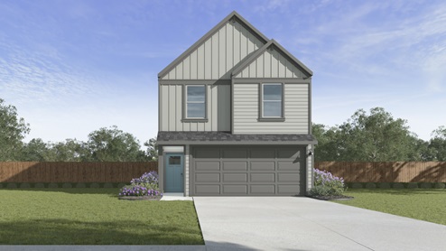 V22B Benson Floorplan Elevation F Rendering-Arbor Trails in Princeton, TX
