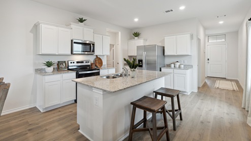 X30J Jasmine Floorplan Elevation F Kitchen Gallery Image-Yarbrough Farms in Pilot Point, TX