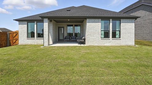1829 Brookview Floorplan Elevation W Backyard Gallery Image-Morning Ridge in Princeton, TX
