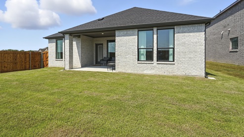 1829 Brookview Floorplan Elevation W Backyard Gallery Image-Morning Ridge in Princeton, TX