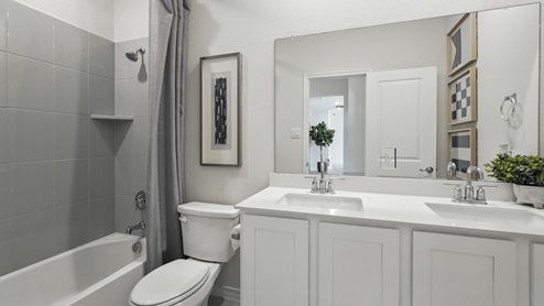 1829 Brookview Floorplan Elevation W Bathroom Gallery Image-Morning Ridge in Princeton, TX