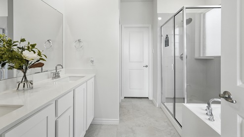 1829 Brookview Floorplan Elevation W Bathroom Gallery Image-Morning Ridge in Princeton, TX