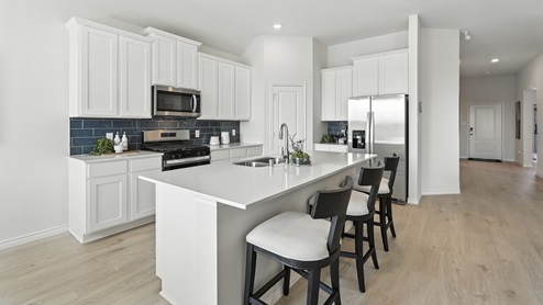 1829 Brookview Floorplan Elevation W Kitchen Gallery Image-Morning Ridge in Princeton, TX