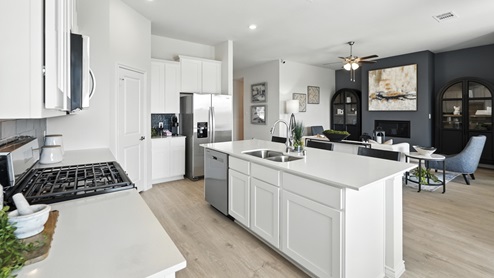 1829 Brookview Floorplan Elevation W Kitchen Gallery Image-Morning Ridge in Princeton, TX