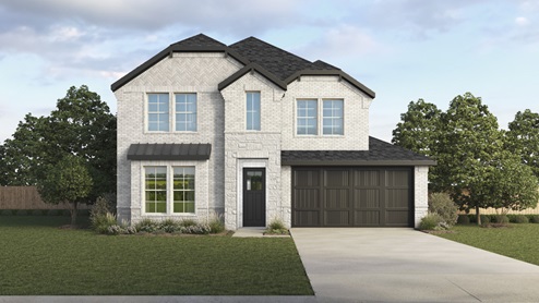 2733 floorplan elevation W rendering-Morning Ridge in Princeton, TX