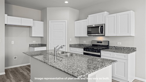 Spacious open kitchen with ample natural light