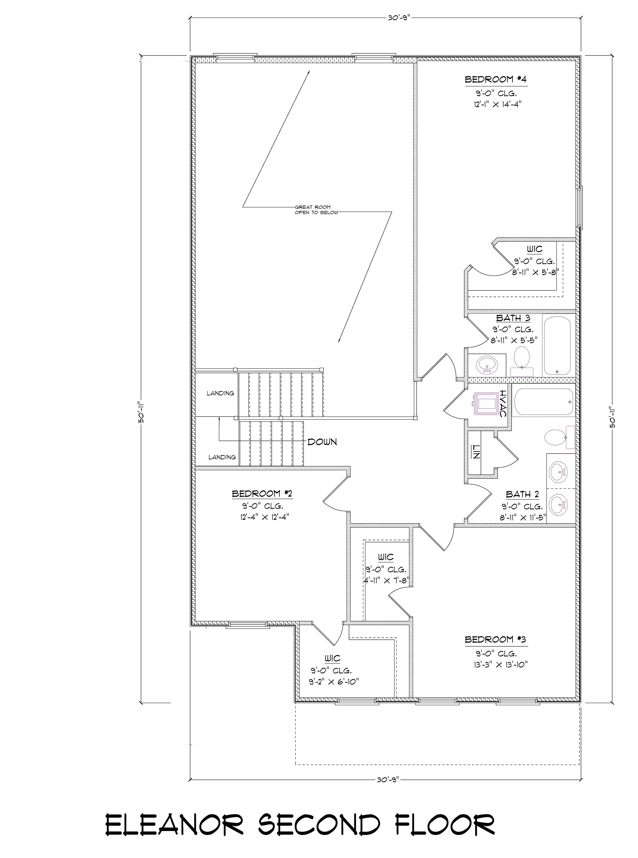 Eleanor Second Level Floor plan