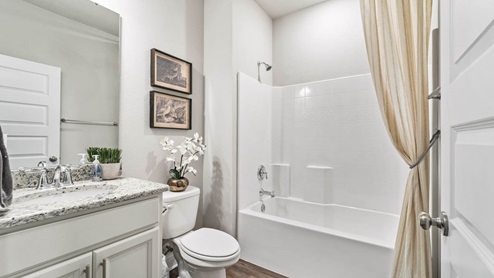 The Mila guest bathroom in River Hills.