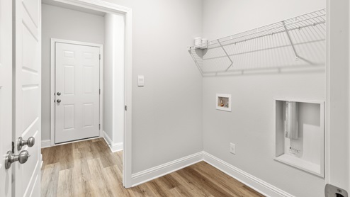 Laundry room in the Arlington.