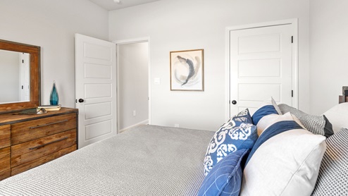 Guest bedroom in the Dover in Saucier, MS.