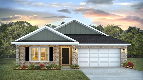 The Lakeside C4 front elevation in Magnolia Farms.