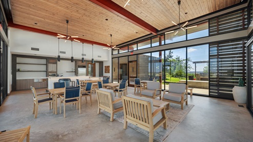 Clubhouse at Trails at Wildhorse amenity center.