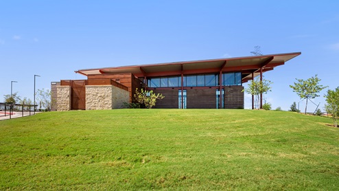 Clubhouse at Trails at Wildhorse amenity center.