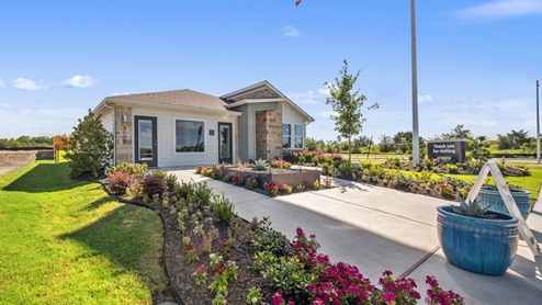 Exterior of Trails at Wildhorse model home in Austin, TX.