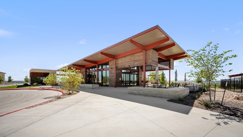 Clubhouse at Trails at Wildhorse amenity center.